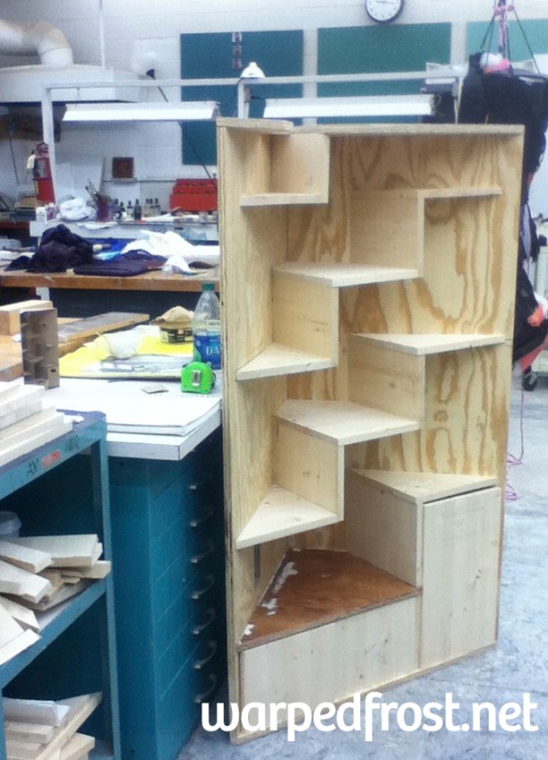 Most construction was done at this point, all that needed to be done was attach the doors. But first...