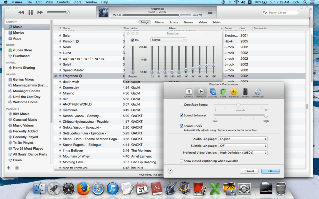Had to drop things more with the AAC file. Also, I forgot to check with the CD what setting the Sound Enhancer to "Low" would do, but as it made the whisper significantly harder to pick up on the AAC file, I assume the same would have happened with the CD.