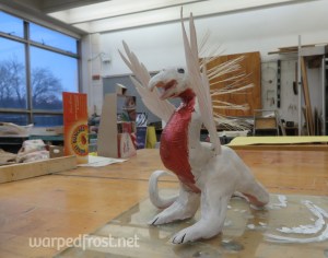 One of my brushes fell apart, so I gave the chimera a mohawk made from its bristles.